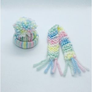 Beanie And Scarf Fits 6 Inch Doll Or Snowman Crafts